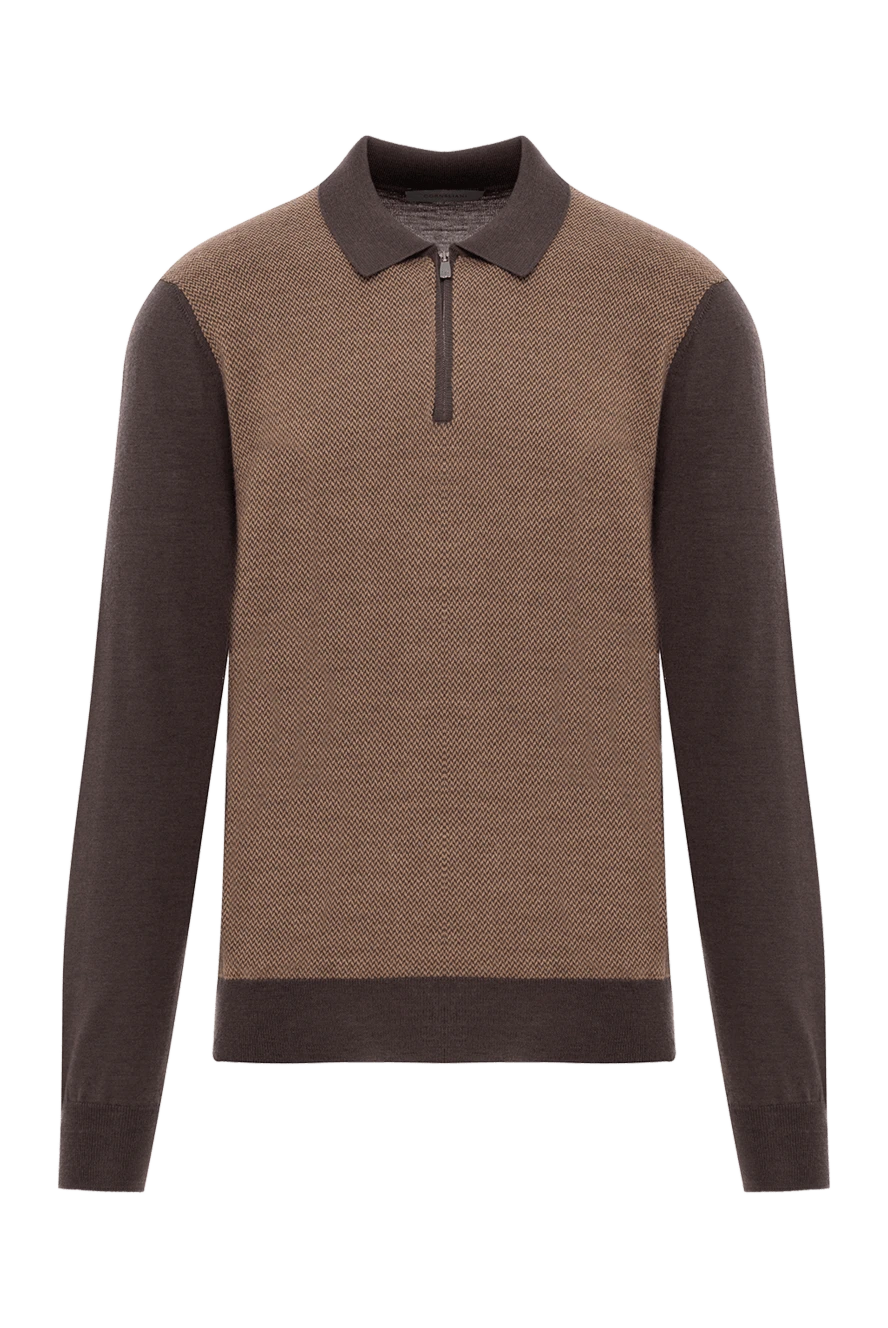 Corneliani Polo long sleeve - Country of manufacture: Italy. Care: specialized cleaning - photo 1