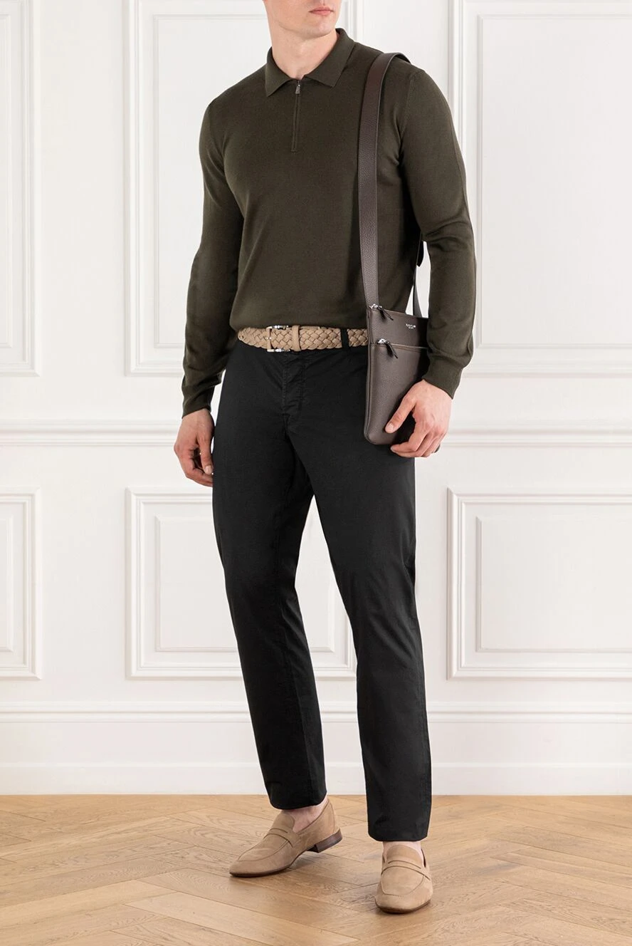 Corneliani Polo long sleeve - Country of manufacture: Italy. Care: specialized cleaning - photo 1