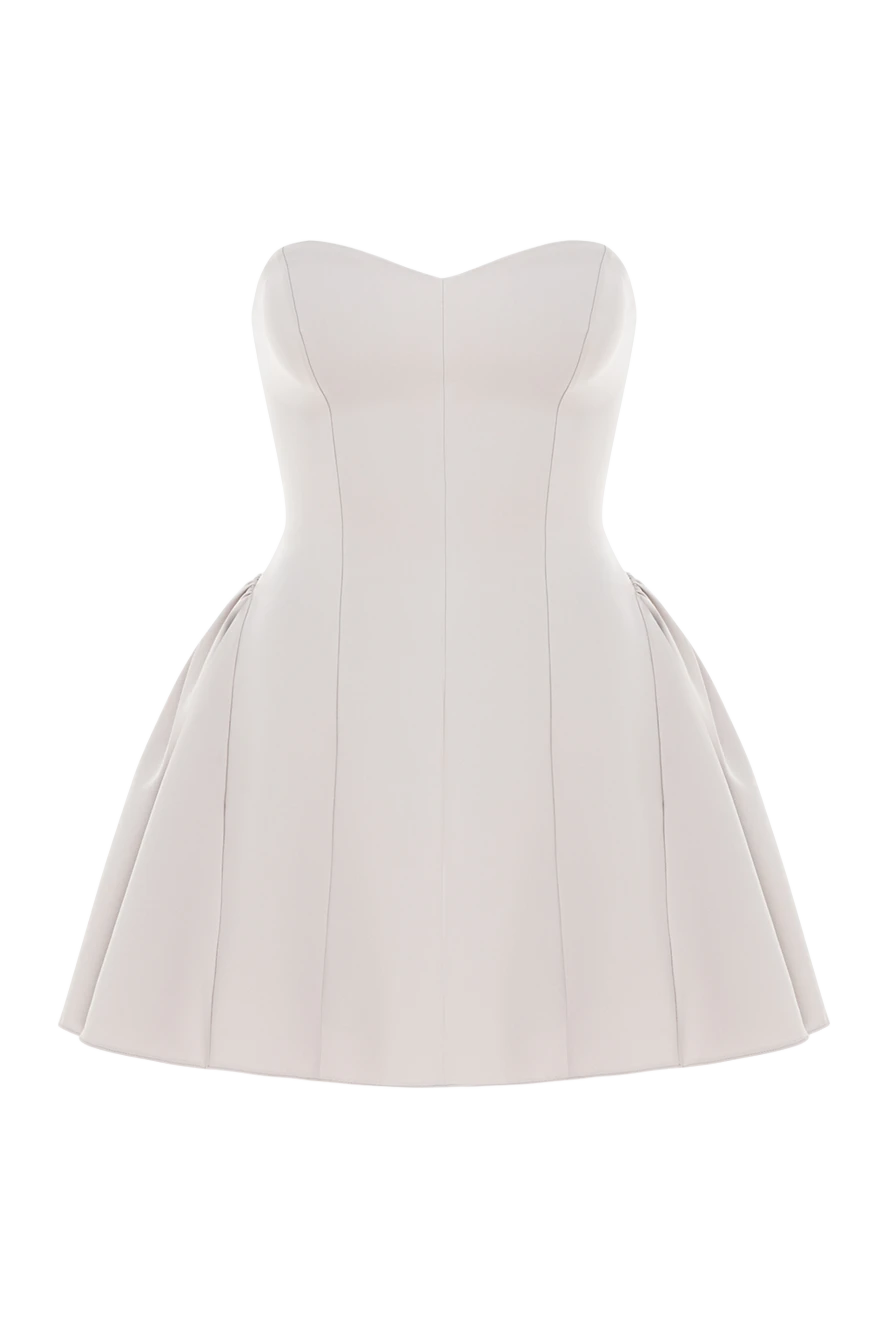 Khela Міні-сукня з драпіруванням Crush Chronicles у білому кольорі. - драпірована тканина. 90% поліестер, 10% еластан. прихована блискавка ззаду.. Країна виробник: Італія. Догляд: спеціалізоване чищення - фото 1