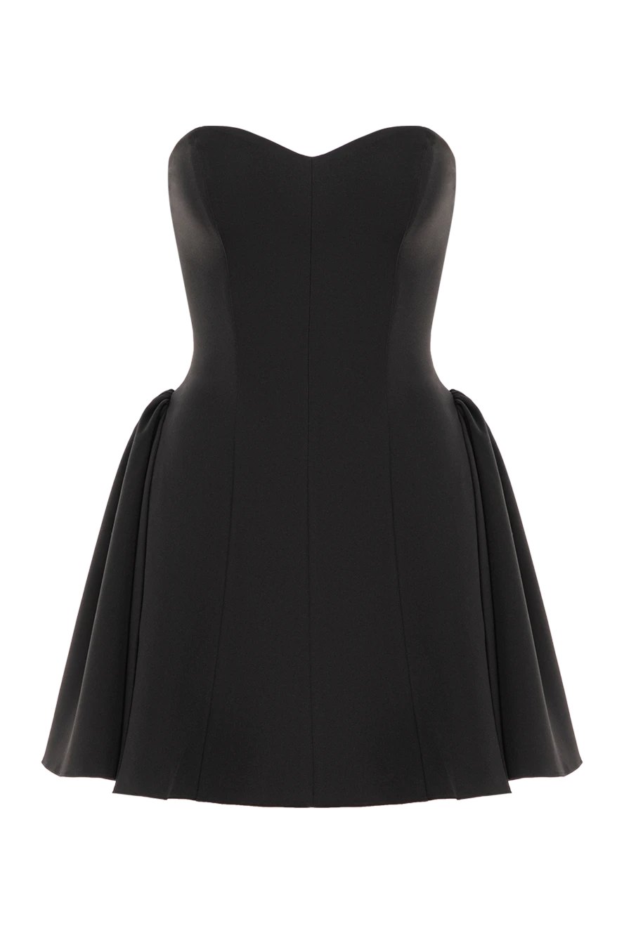 Khela Міні-сукня з драпіруванням Crush Chronicles у чорному кольорі - драпірована тканина. 90% поліестер, 10% еластан. прихована блискавка ззаду.. Країна виробник: Італія. Догляд: спеціалізоване чищення - фото 1