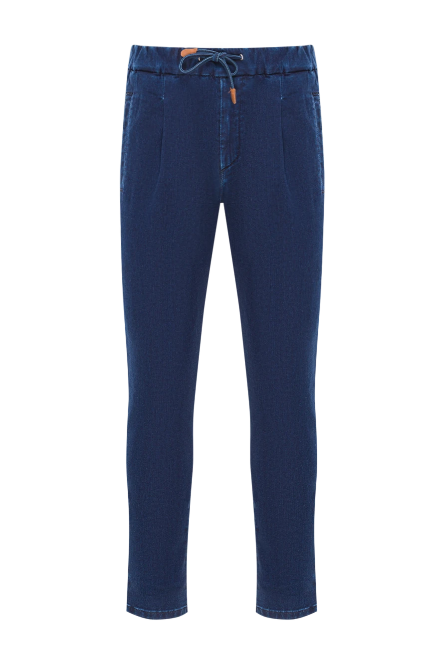 Scissor Scriptor Comfortable jeans with drawstring and decorative back pockets - 97% cotton, 3% polyurethane. button, zipper. two side, two back. Country of manufacture: Italy. Care: specialized cleaning - photo 1