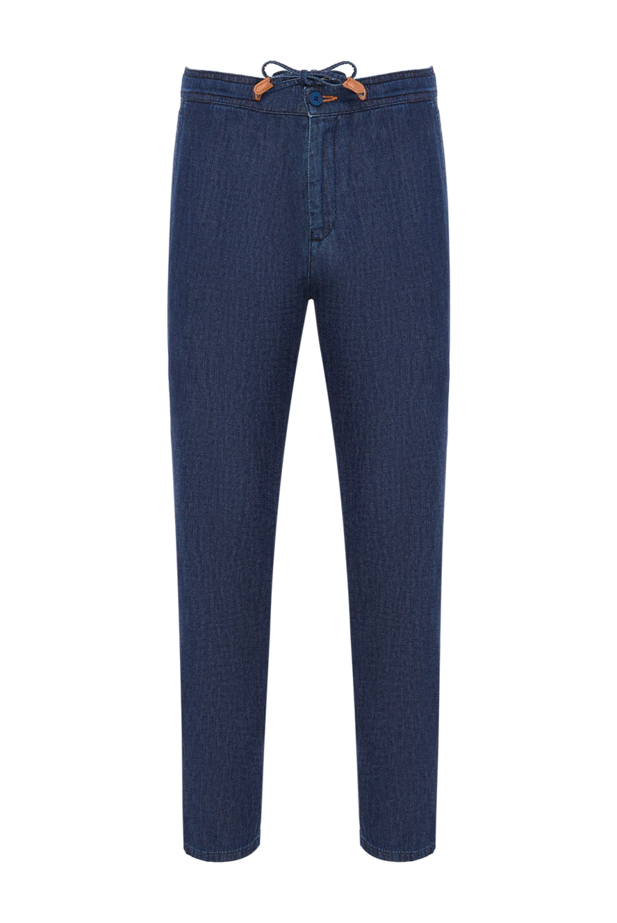 Scissor Scriptor Джинси з притачним поясом на куліску та декоративним простроченням - 97% бавовна, 3% поліуретан. гудзик, блискавка. дві бічні, дві задні. Країна виробник: Італія. Догляд: спеціалізоване чищення - фото 1