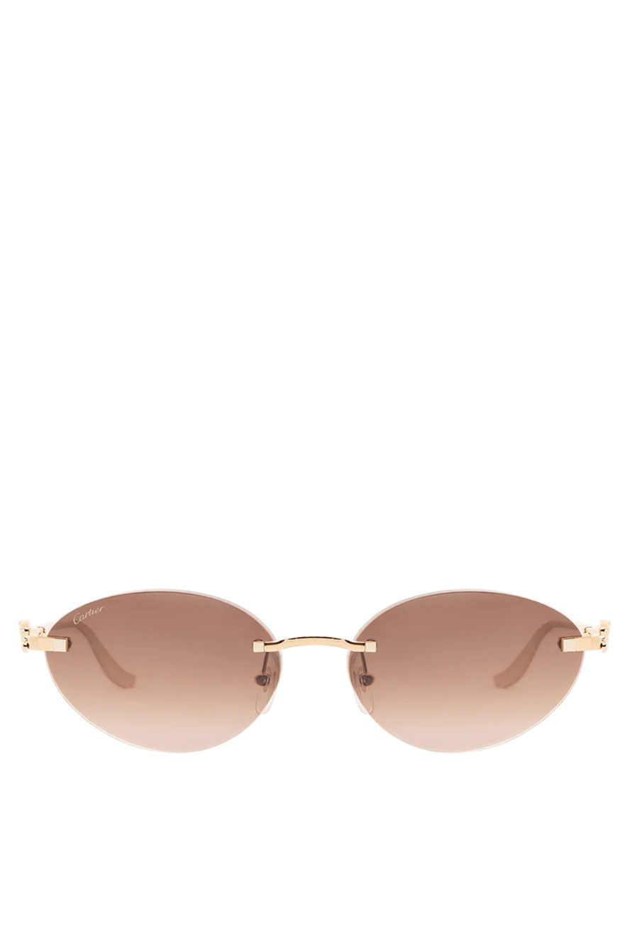 Cartier Panthere Rimless Cat Eye Sunglasses - panther figurine. Material: metal. clerical. Country of manufacture: Italy. Care: specialized cleaning - photo 1
