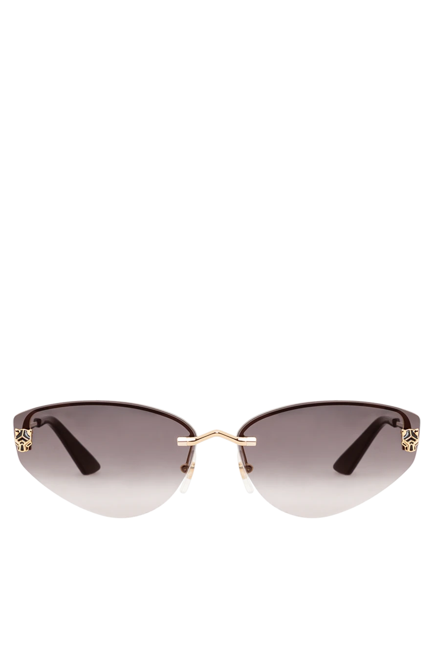 Cartier Panthere Panther Rimless Sunglasses - panther figurine. Material: metal. brown. Country of manufacture: Italy. Care: specialized cleaning - photo 1