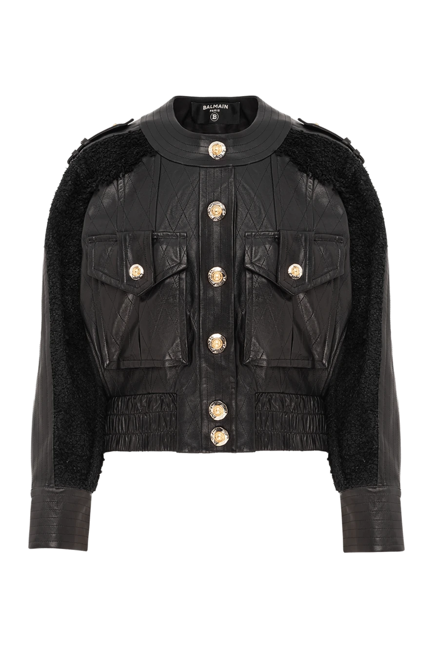 Balmain Куртка шкіряна - Країна виробник: Італія. Догляд: спеціалізоване чищення - фото 1