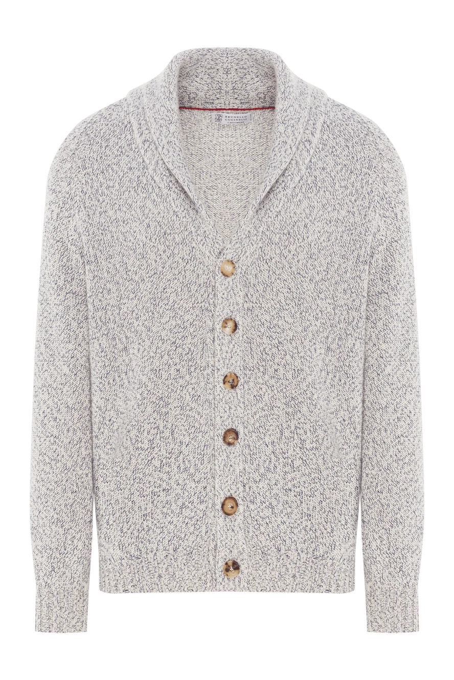Brunello Cucinelli Кардиган из кашемира с шалевым воротником и пуговицами - 100% кашемир. пуговицы. Страна производитель: Италия. Уход: специализированная чистка - фото 1