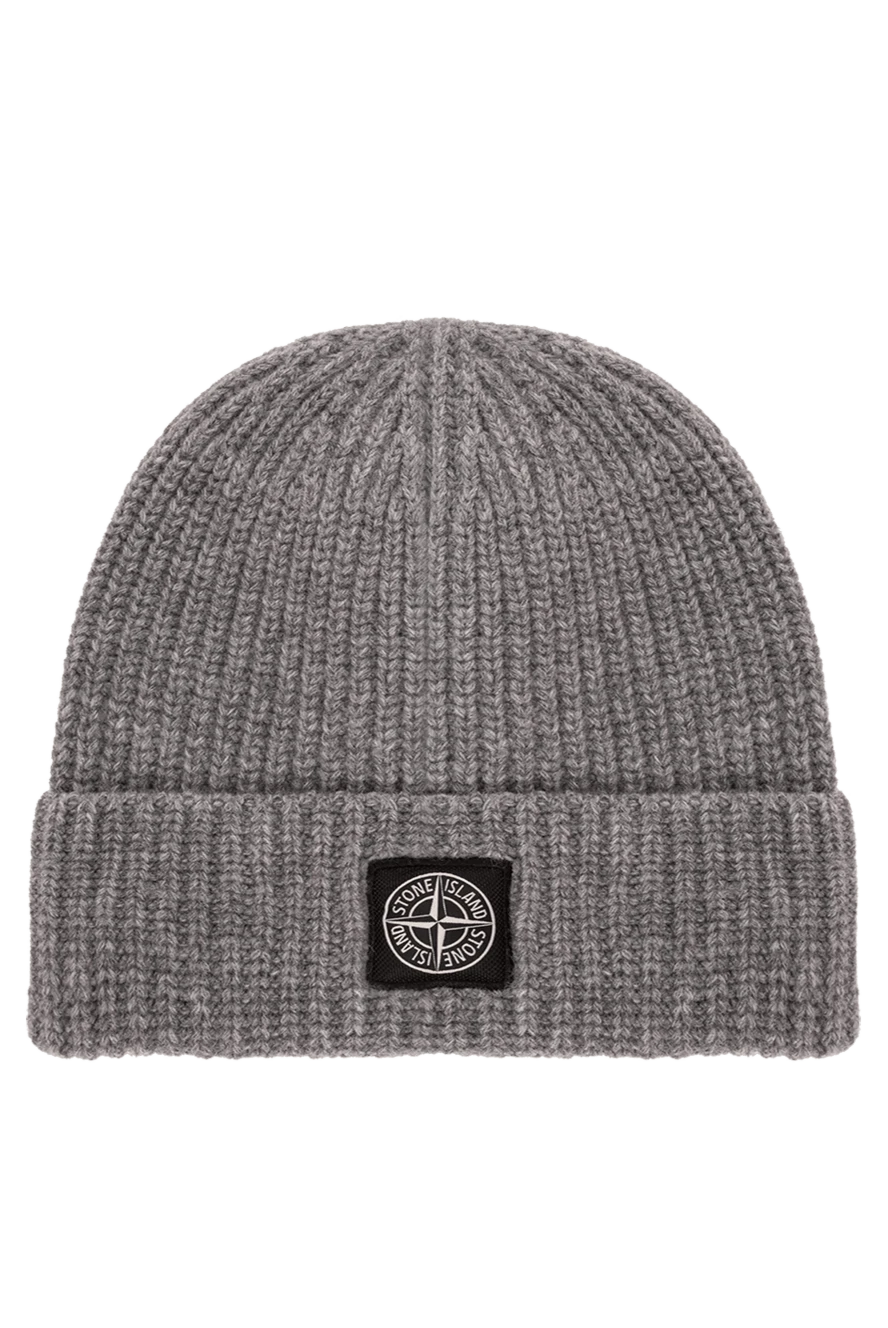 Stone Island RWS Geelong lightweight wool knit hat with Compass logo on the front - Decoration: brand logo. 100% wool. Country of manufacture: Italy. Care: specialized cleaning - photo 1