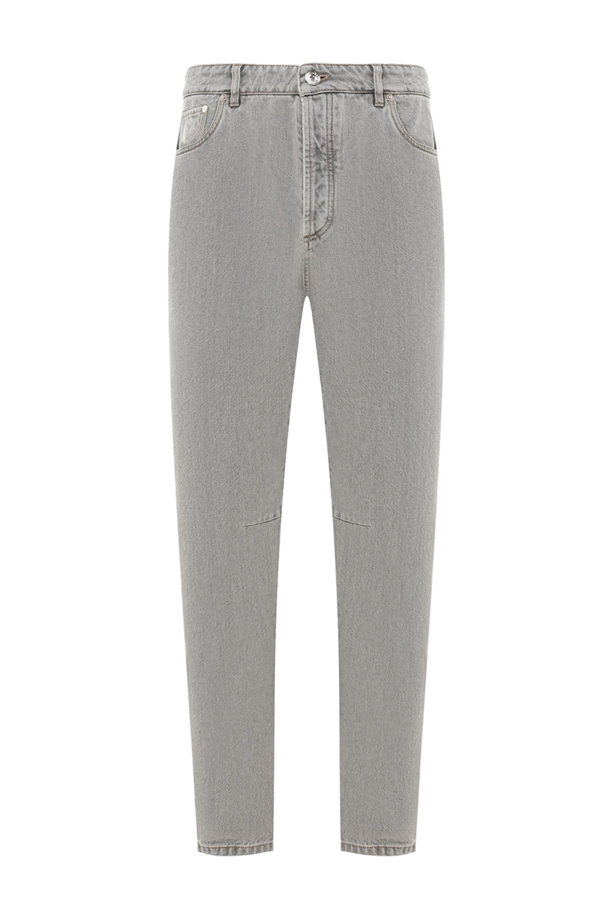 Brunello Cucinelli Світлі джинси з рівномірним варінням та акуратною кромкою - 100% бавовна. гудзик, блискавка. 5 кишень. Країна виробник: Італія. Догляд: спеціалізоване чищення - фото 1