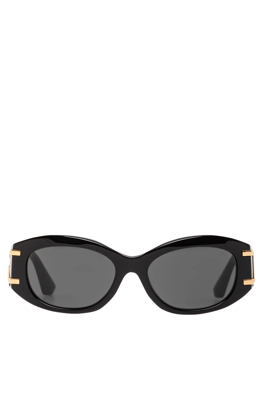 Dolce & Gabbana Sunglasses with black frames and gold logo on the temples - Decoration: brand logo. Material: 100% acetate. black. Country of manufacture: Italy. Care: specialized cleaning - photo 1