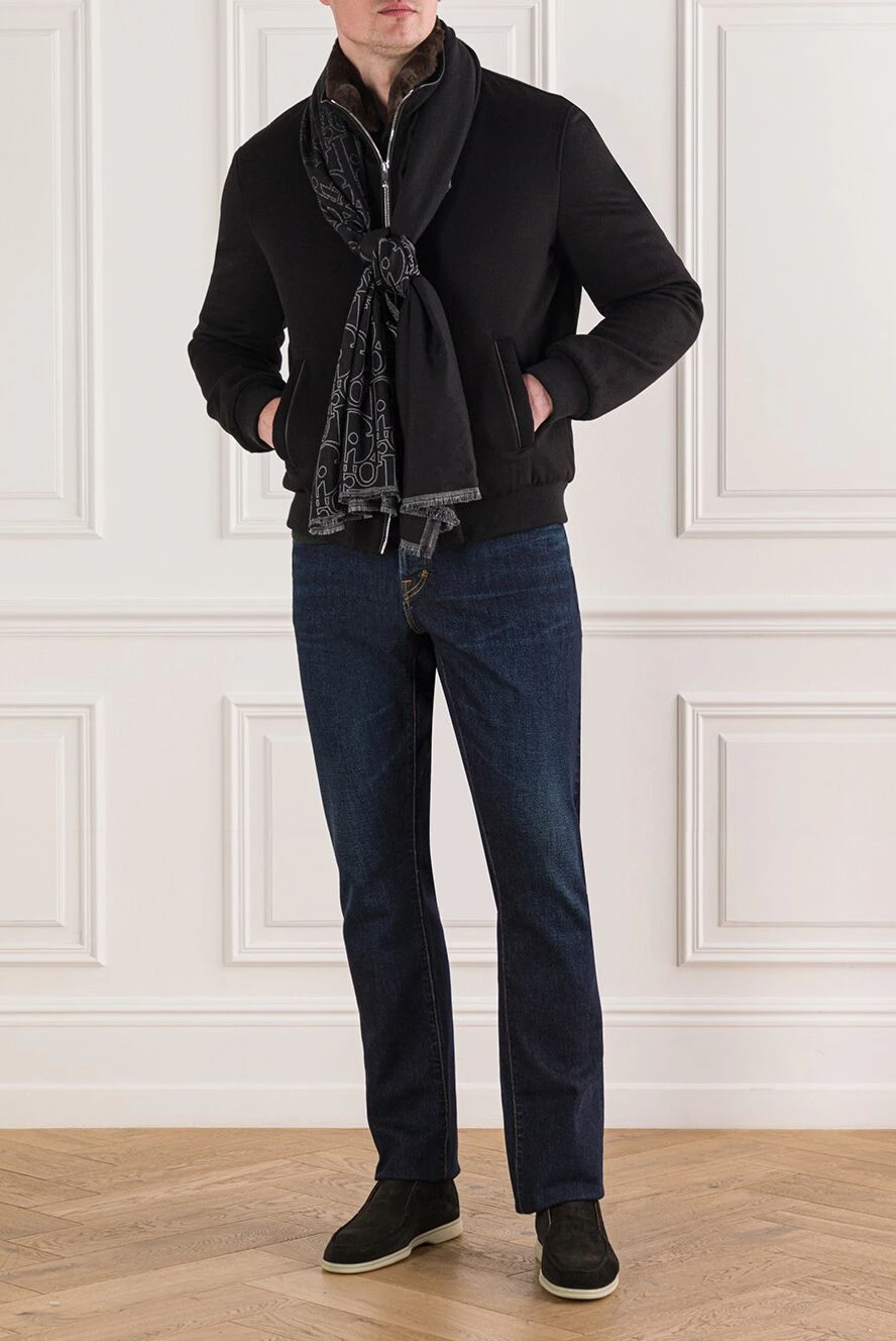 Tombolini Black bodysuit with curved logo and lace - Decoration: lace. 85% polyamide, 15% elastane. Country of manufacture: Italy. Care: specialized cleaning - photo 1