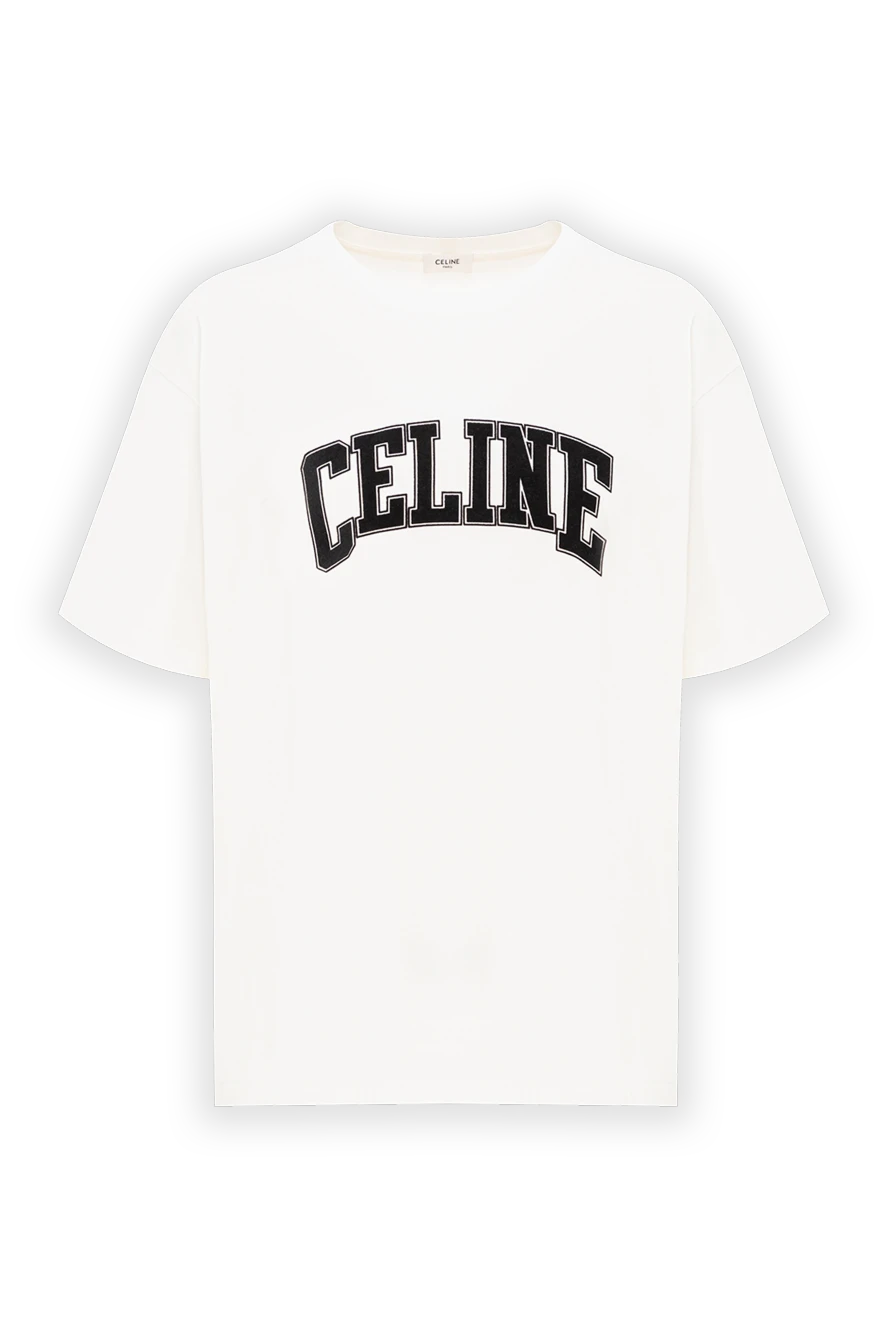 Celine футболка оверсайз из хлопкового джерси loose t-shirt 191953