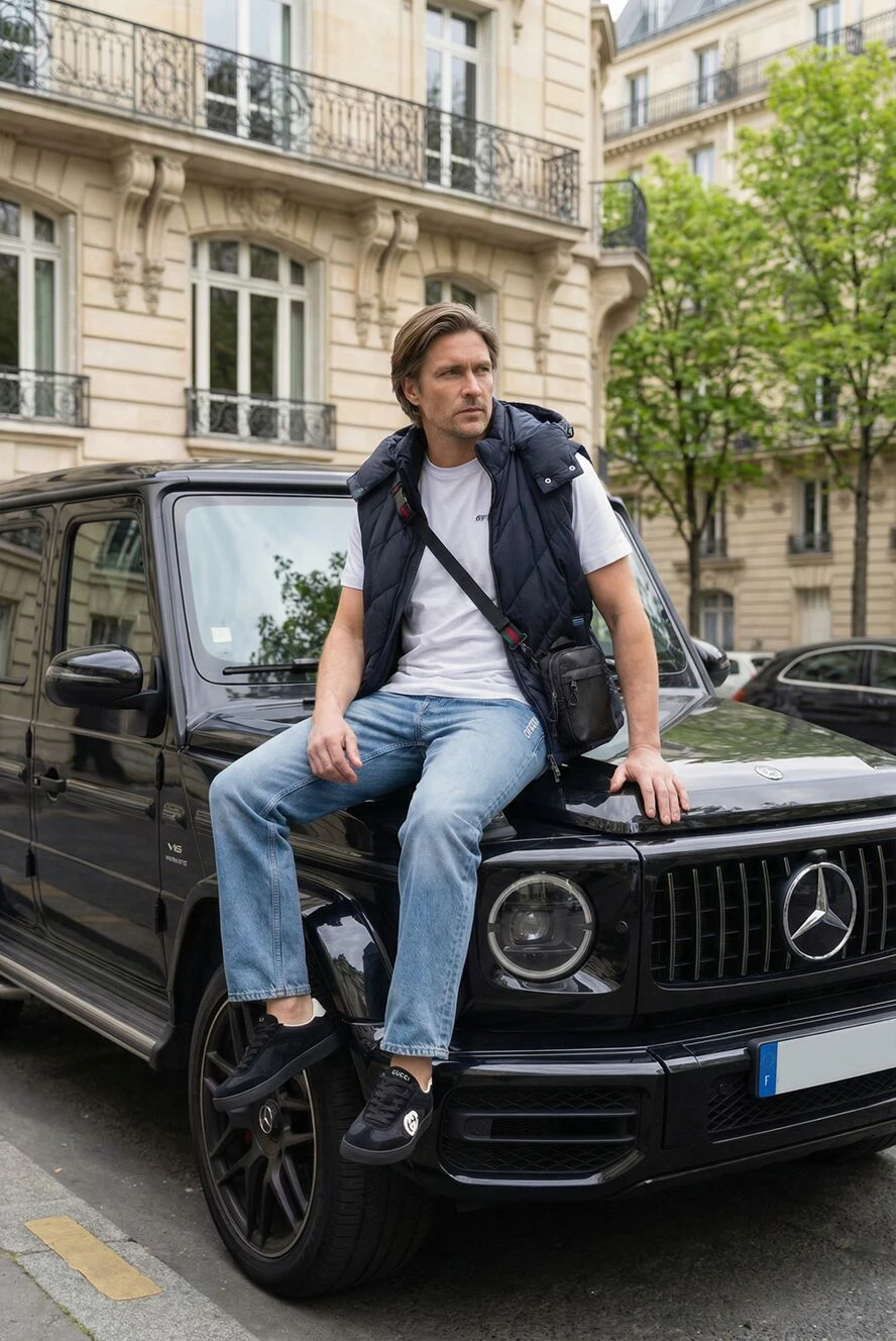 Gucci nexus mini sling bag in black gg nylon 191985 — Men shoulder