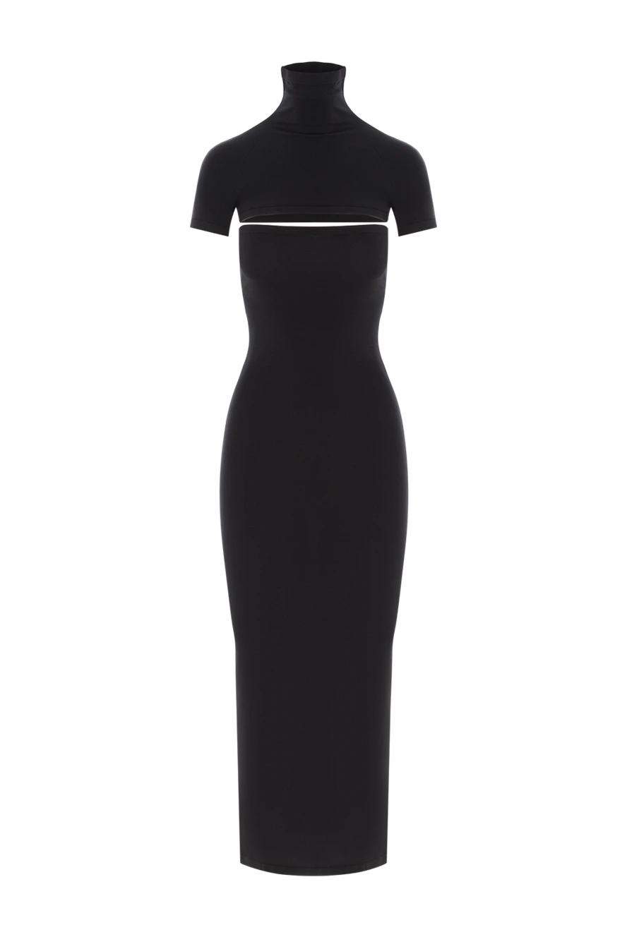Alaia A black silk jersey dress with cutouts - 100% silk. Country of manufacture: Italy. Care: specialized cleaning - photo 1