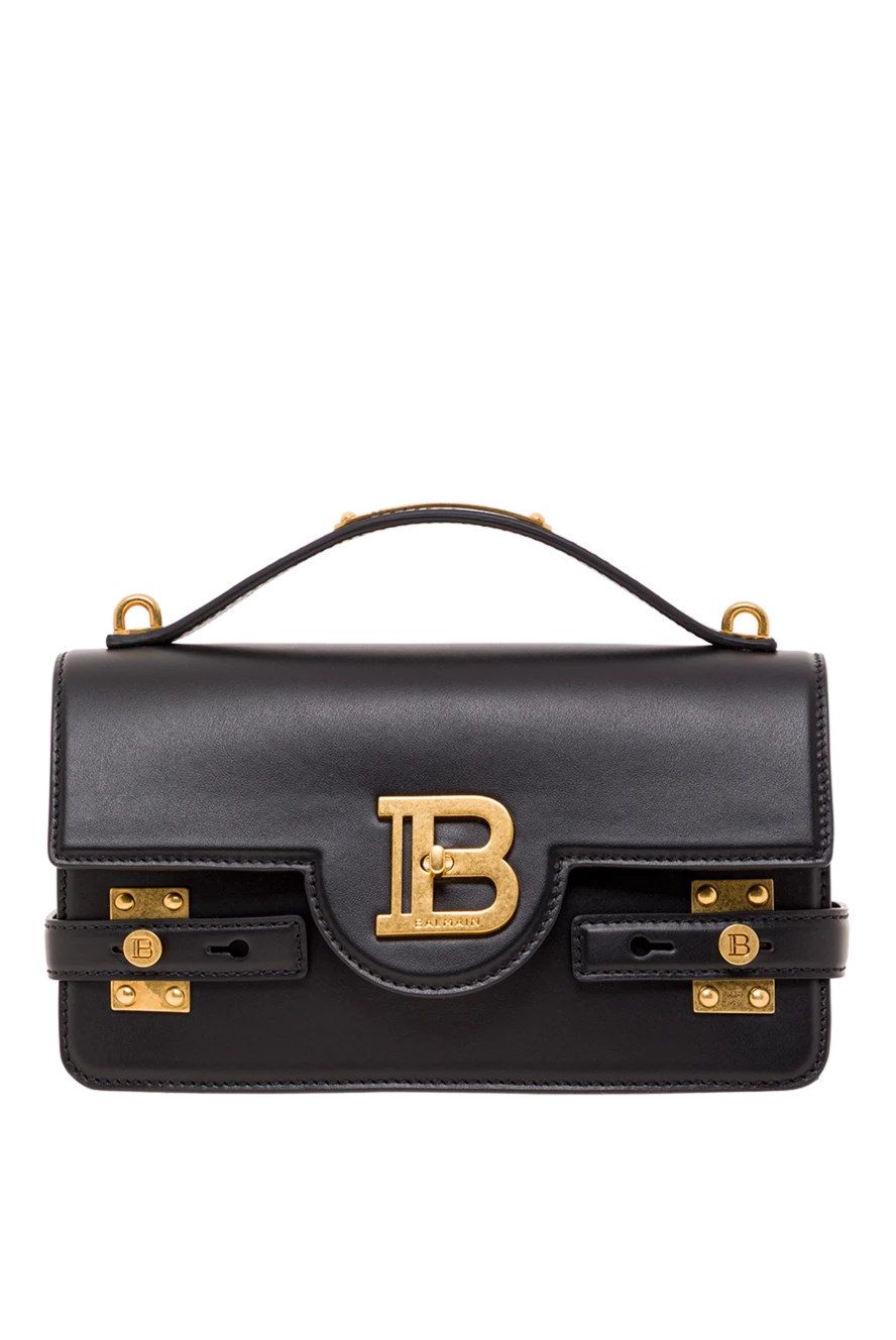 Balmain сумка b-buzz 24 из гладкой черной кожи 192279 — Женские