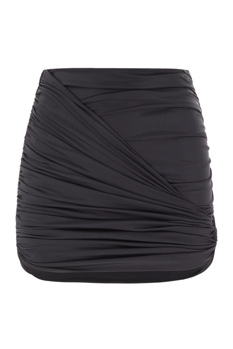Magda Butrym Міні-спідниця для купальника з драпіруванням чорна - драпірування. 100% поліамід. Країна виробник: Італія. Догляд: спеціалізоване чищення - фото 1