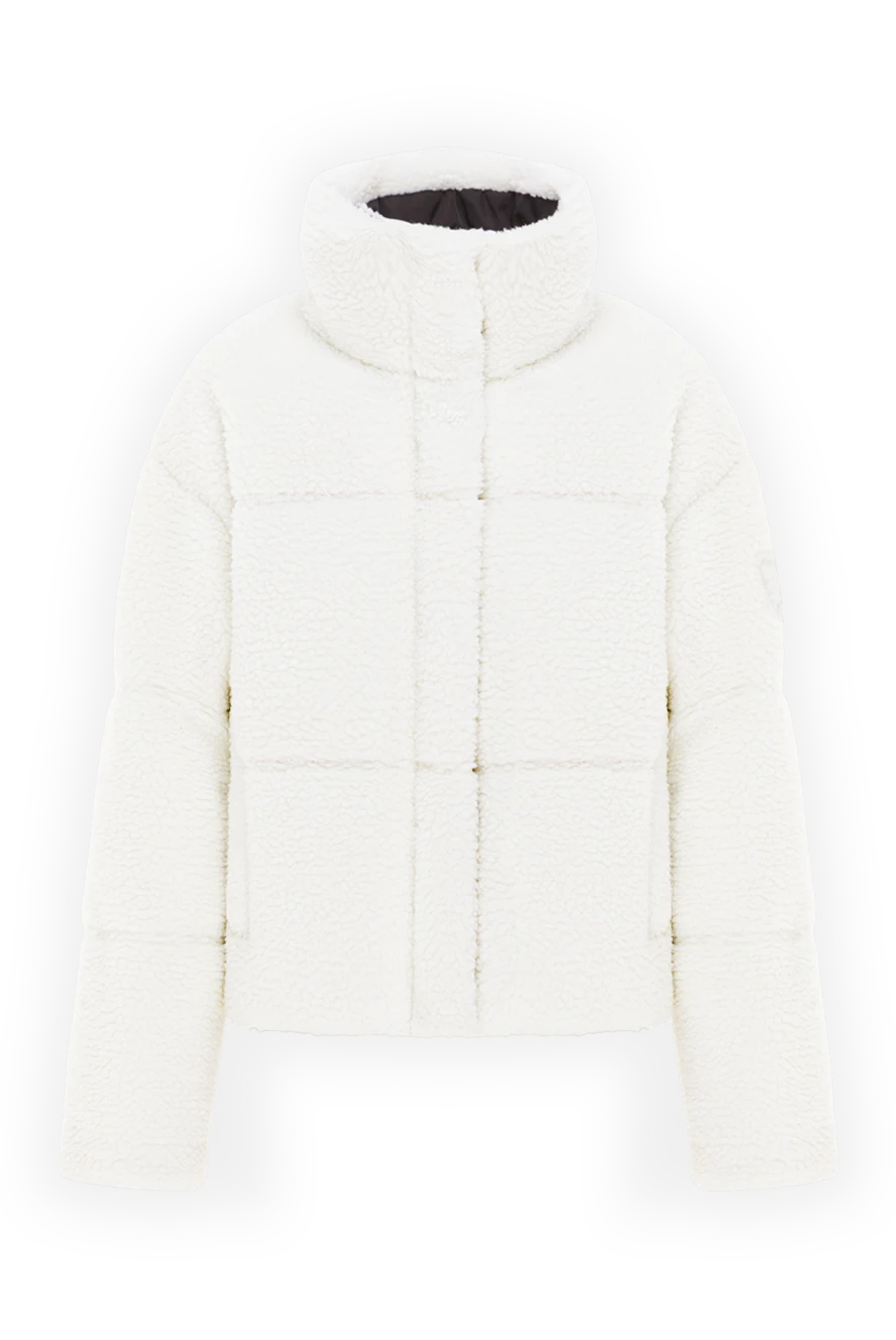 Gertrude Белая пушистая куртка-пуховик в стиле тедди - 100% полиамид. Утеплитель: 100% перо. Страна производитель: Франция. Уход: специализированная чистка - фото 1