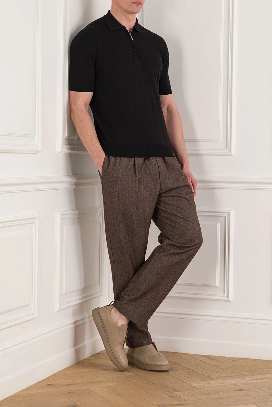 Cesare di Napoli Поло короткий рукав - Країна виробник: Італія. Догляд: спеціалізоване чищення - фото 1