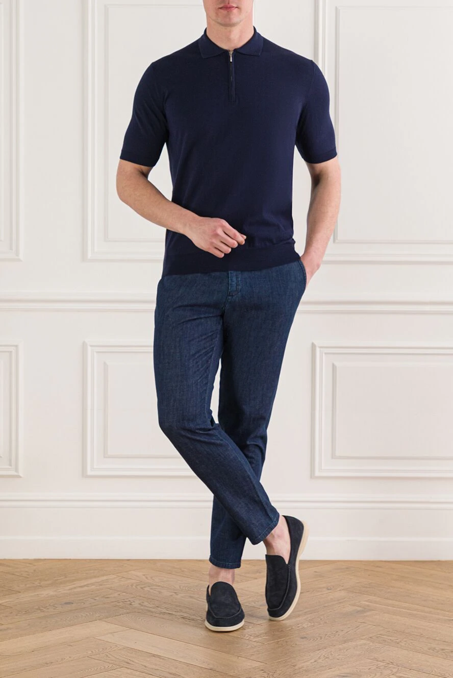 Cesare di Napoli Поло короткий рукав - Країна виробник: Італія. Догляд: спеціалізоване чищення - фото 1