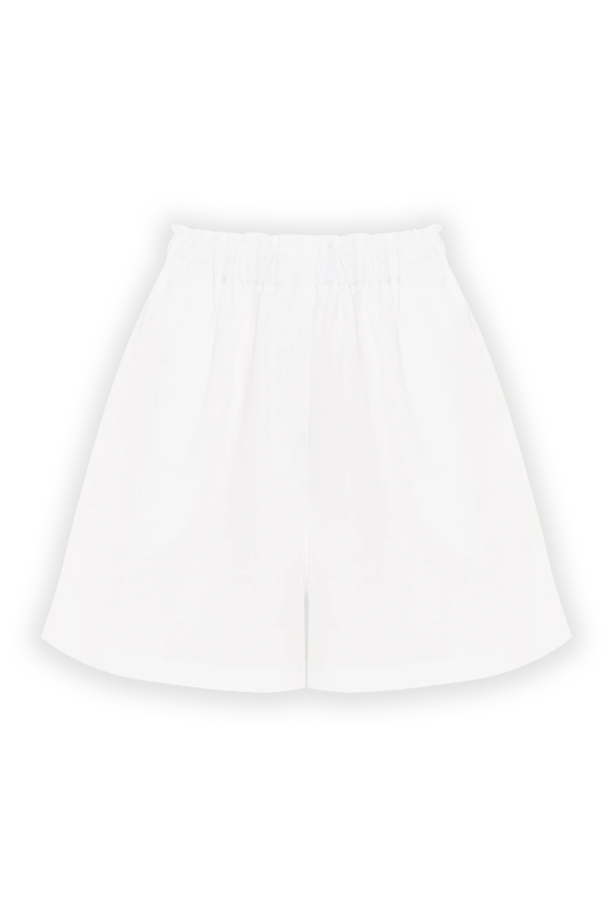 Moeva Белые льняные шорты Masha - 100% лен. Страна производитель: Италия. Уход: специализированная чистка - фото 1