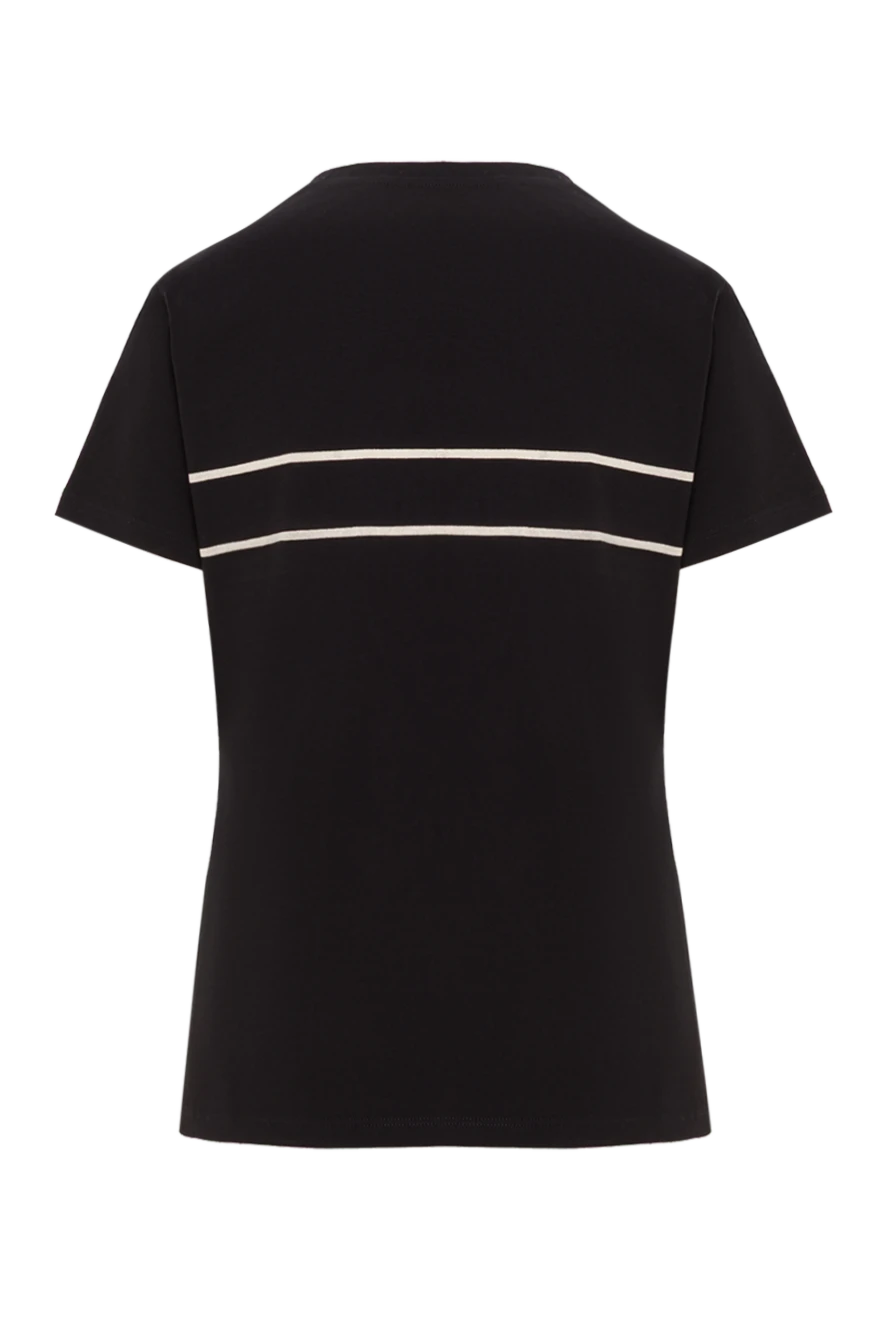 Dior футболка embroidered t-shirt из черного хлопкового джерси с