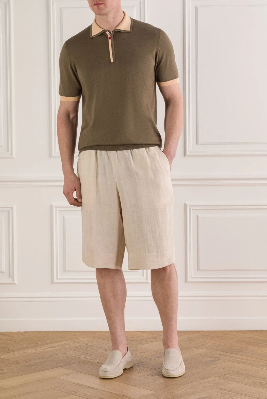 Kiton Polo short sleeve - Country of manufacture: Italy. Care: specialized cleaning - photo 1