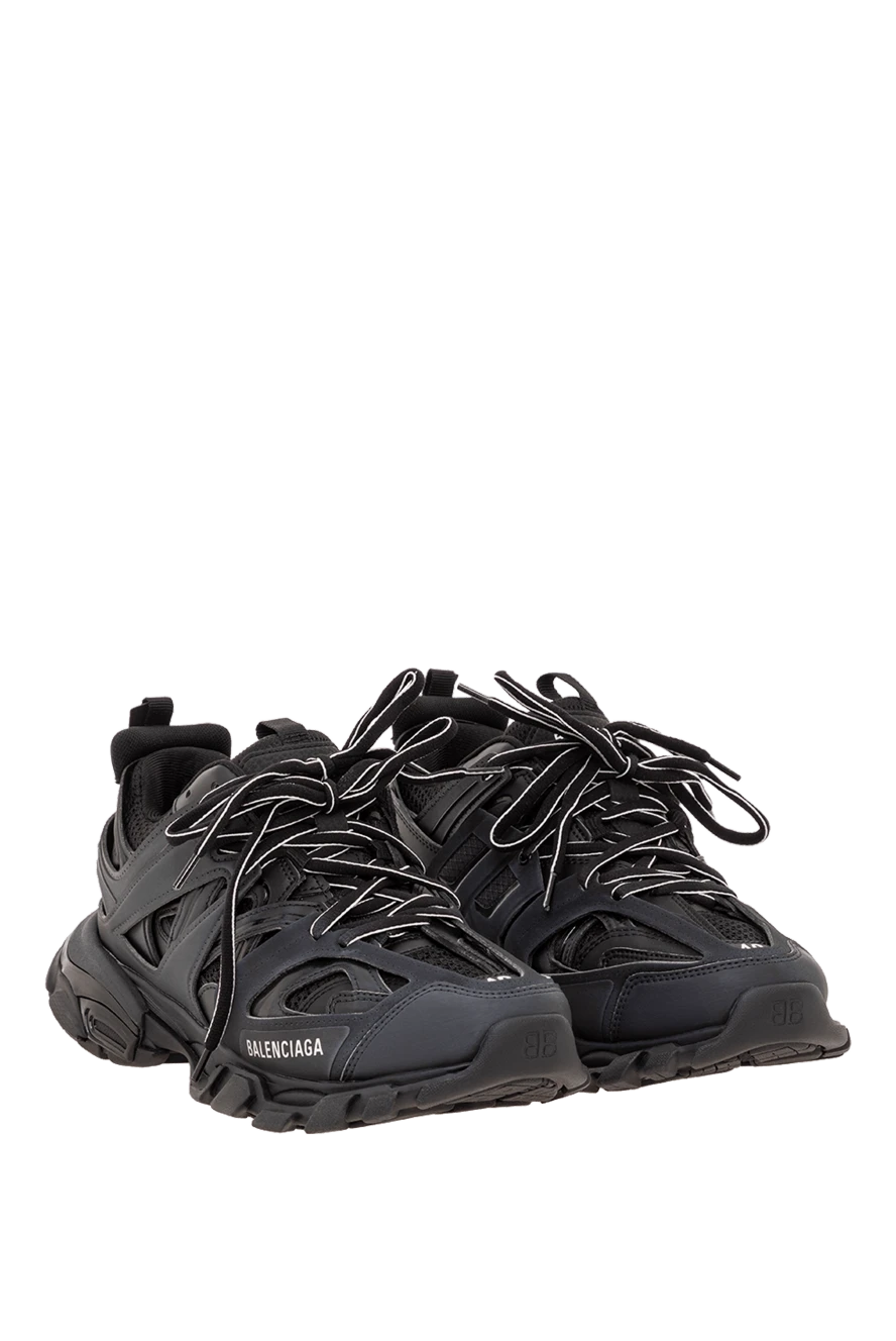 Balenciaga жіночі кросівки track sneaker із чорної сітки та