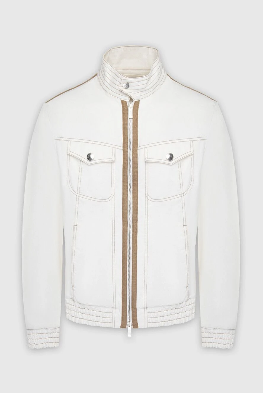 Armani white cotton and polyamide jacket for men 965325 Men jackets Domino Online Store Ukraine