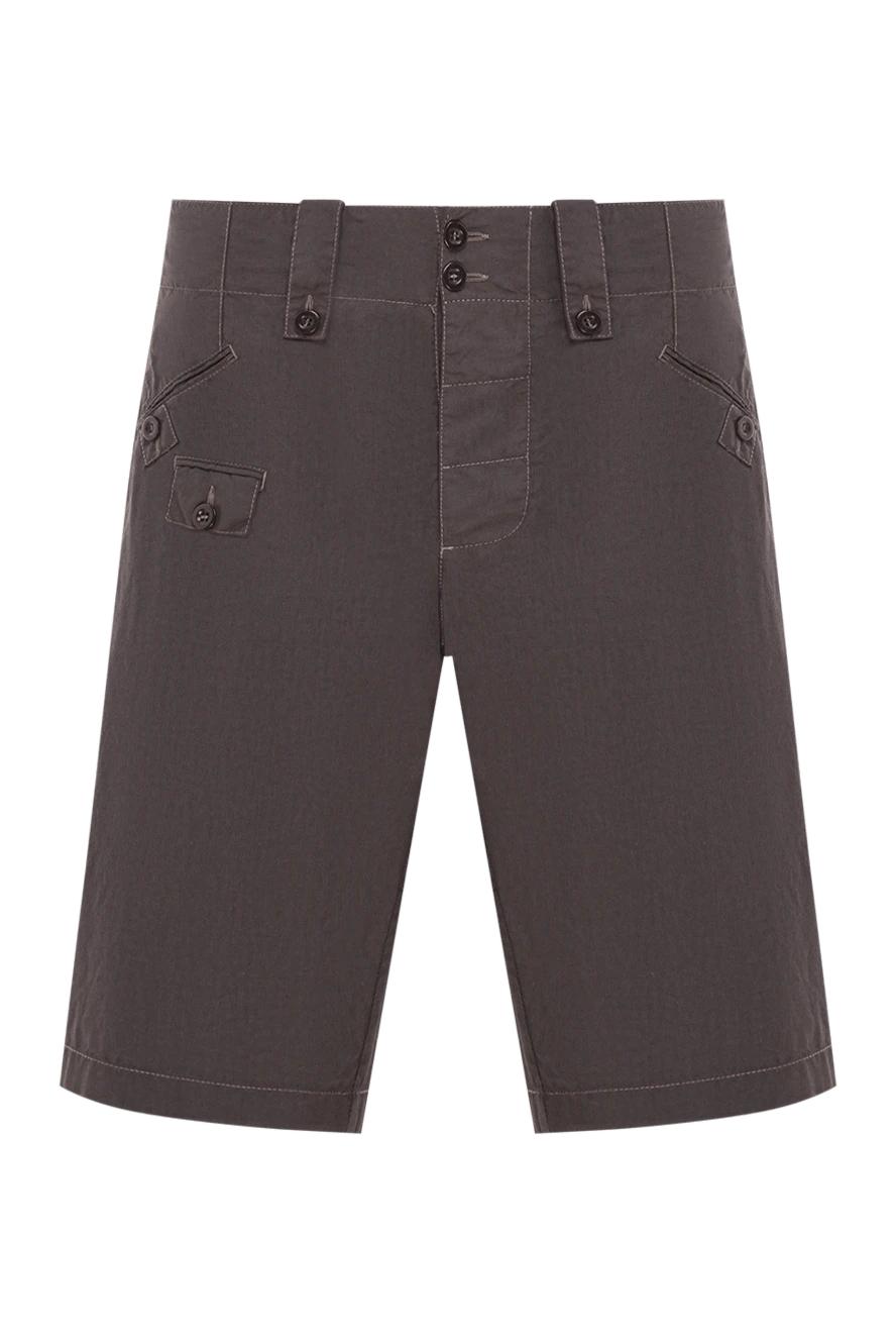 Dolce & Gabbana Beige men's cotton shorts with decorative buttons - 100% cotton. Closure: button, zipper. Three side pockets, one back pocket. Country of manufacture: Italy. Care: specialized cleaning - photo 1