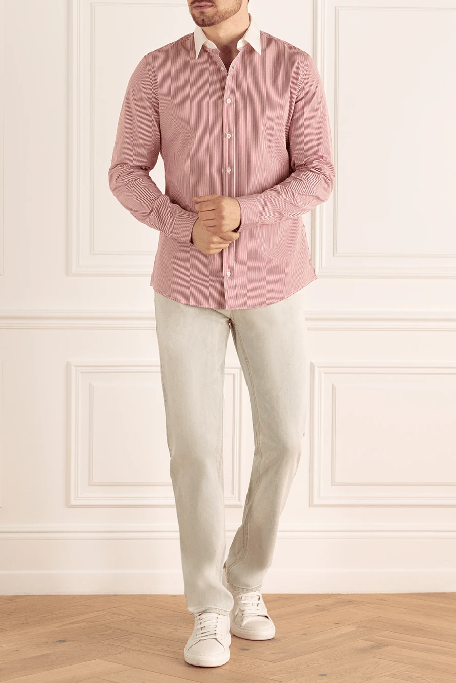 Mens pink gucci shirt discount