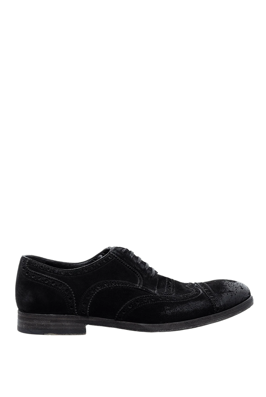 Dolce & Gabbana Туфли мужские из кожи черные - Перфорация. 100% кожа. Шнуровка. Внутренняя отделка: Кожа . Стелька: Кожа. Высота каблука: 2см. Другие материалы. Страна производитель: Италия. Уход: специализированная чистка - фото 1