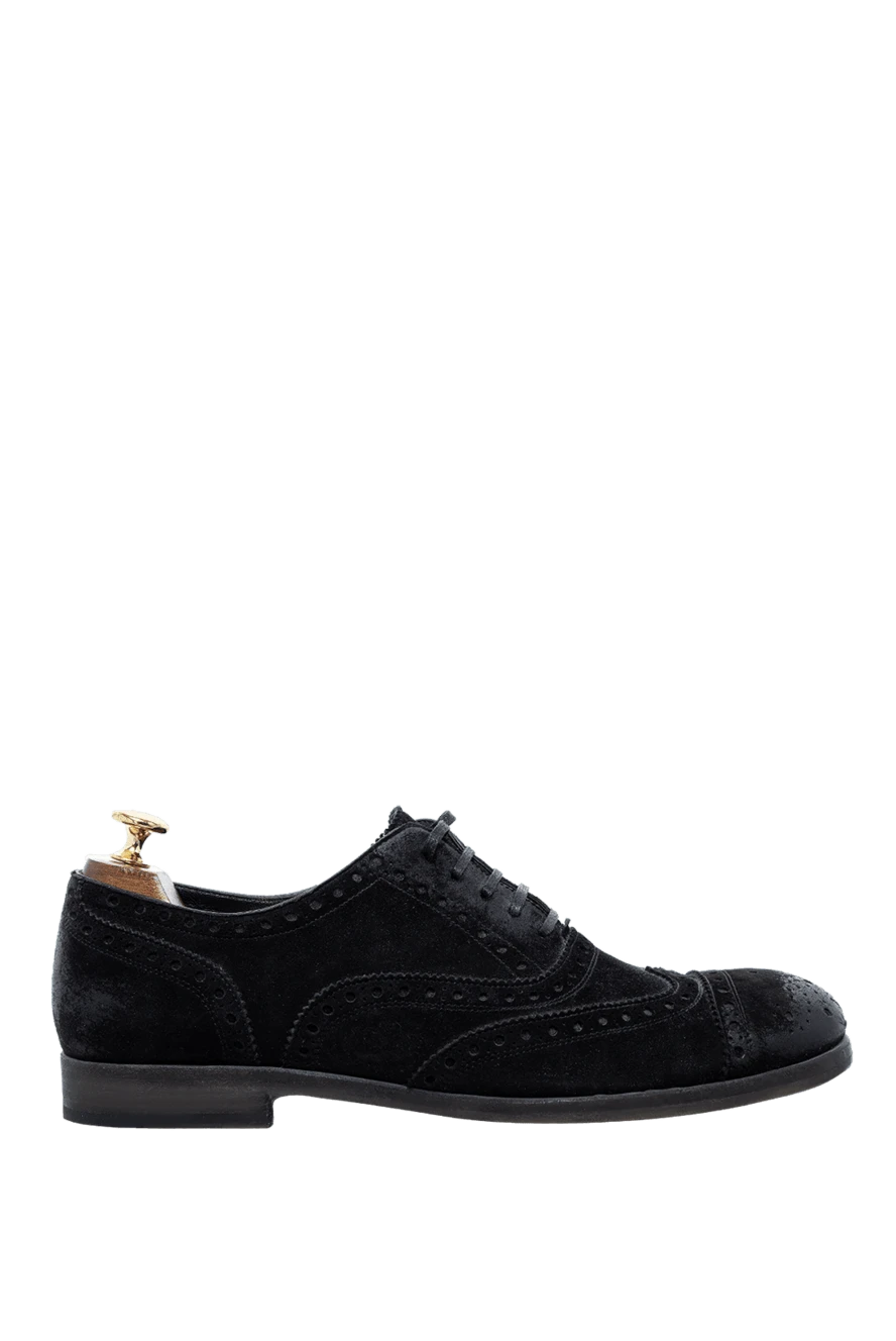 Dolce & Gabbana Туфли мужские из замши черные - 100% замша. Шнуровка. Внутренняя отделка: Кожа . Стелька: Кожа. Высота каблука: 2см. Кожа. Страна производитель: Италия. Уход: специализированная чистка - фото 1