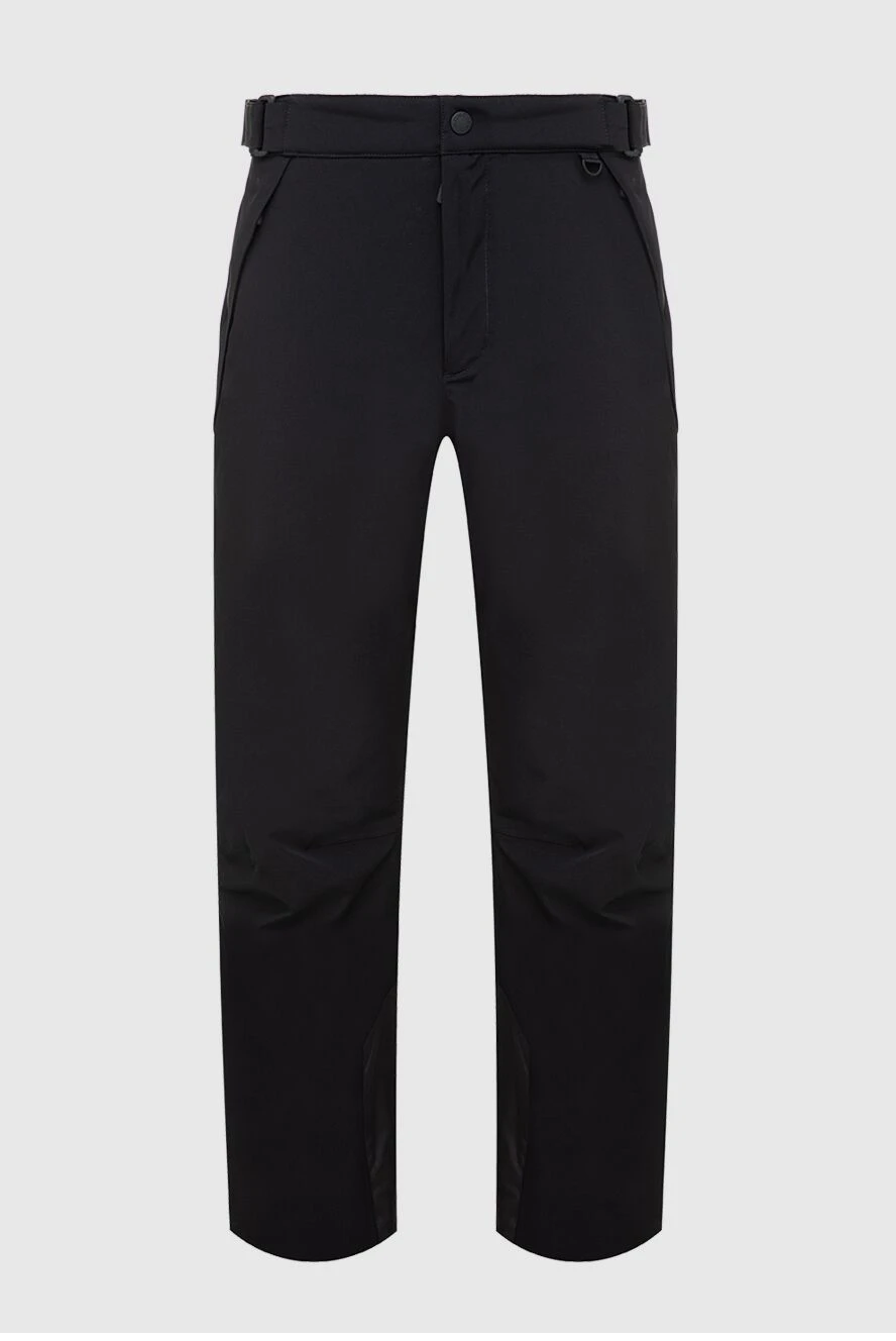 Moncler Sports pants for men made of polyamide and elastane black - 86% polyamide, 14% elastane. Closure: Zipper. Two side pockets, two back pockets. Country of manufacture: Italy. Care: specialized cleaning - photo 1