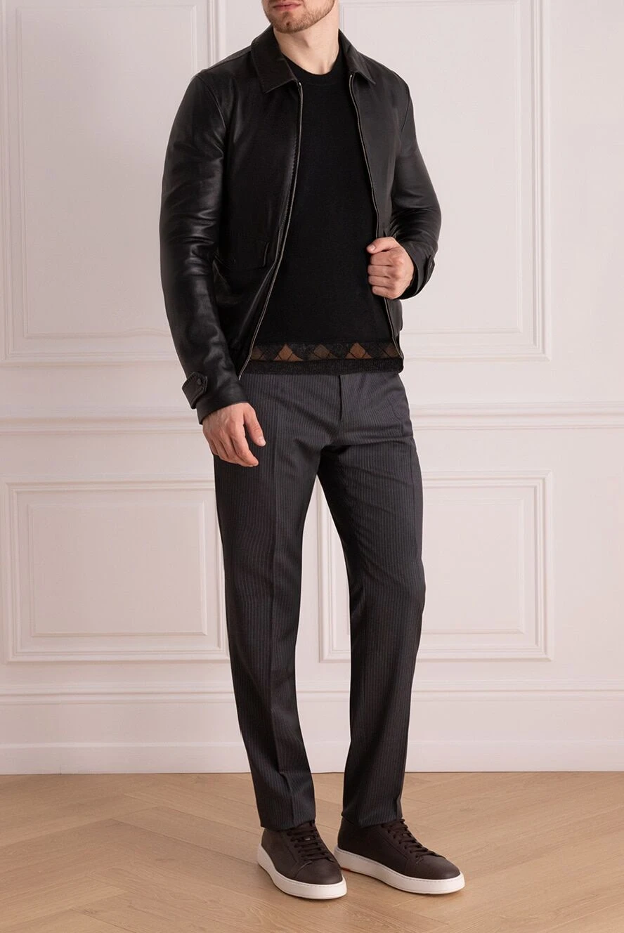 ジャケット・アウター 00s dolce&gabbana leather bomber jacket Dolce & Gabbana black leather jacket for men 994833 — Men сloaks