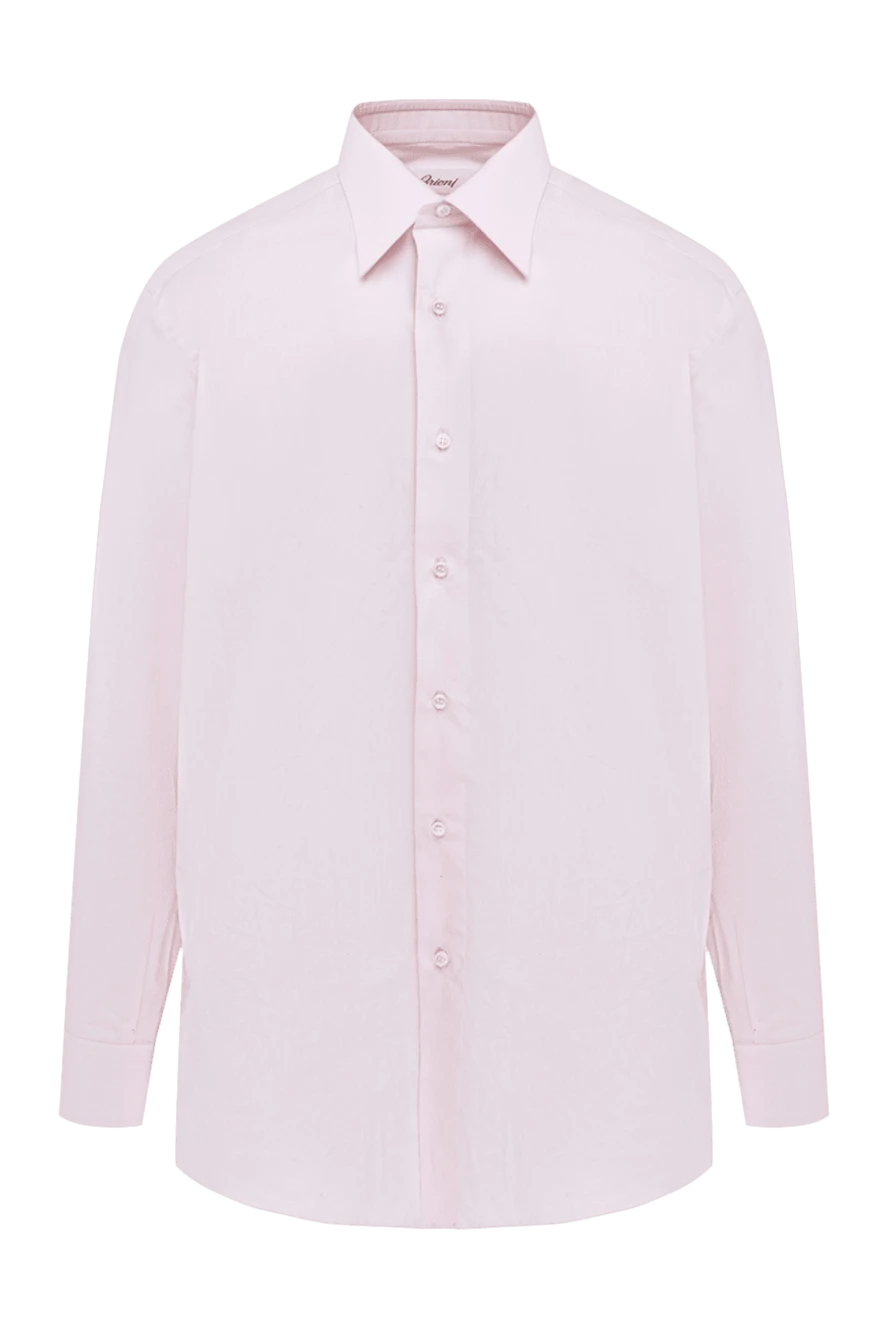 Brioni Рубашка из хлопка розовая мужская розовая - 100% хлопок. пуговицы. Страна производитель: Италия. Уход: специализированная чистка - фото 1
