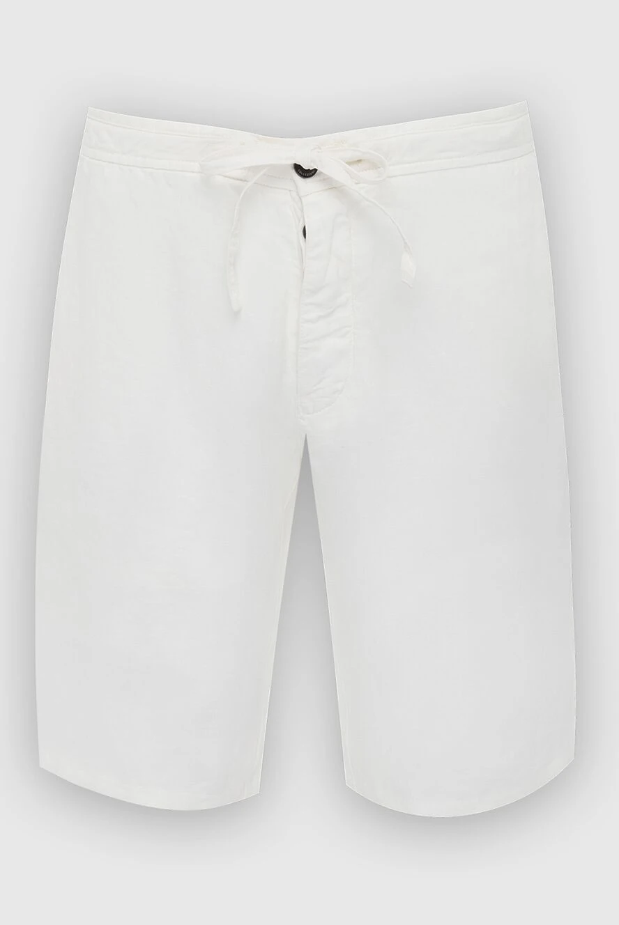 Armani Shorts white - no. Closure: buttons, drawstring Caman: two side and two back pockets. 100% linen - photo 1