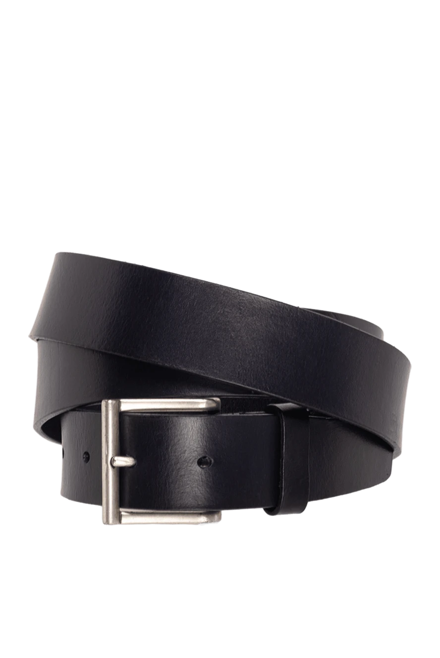 Patent leather mens top belt