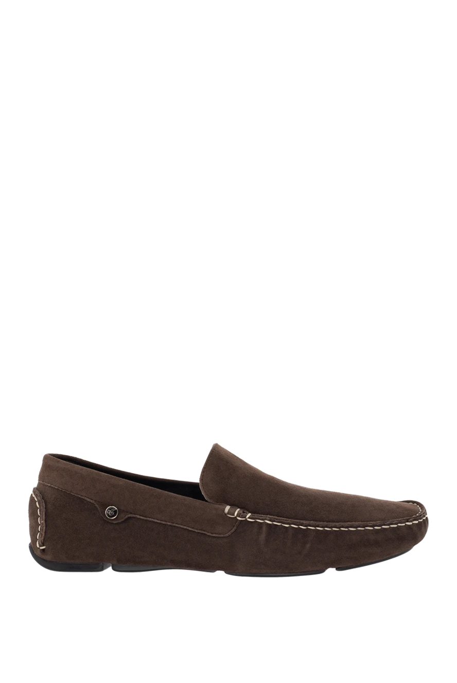 Canali Men's suede moccasins brown - Firmware. 100% suede. Interior: Leather. Insole: Leather. Outsole: Other materials. Country of manufacture: Italy. Care: specialized cleaning - photo 1