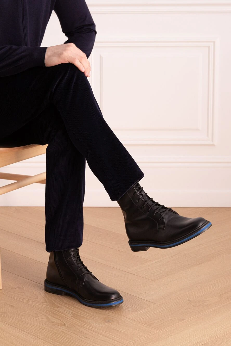 Gucci black leather boots for men boots 998967 Men boots Domino Online Store Ukraine