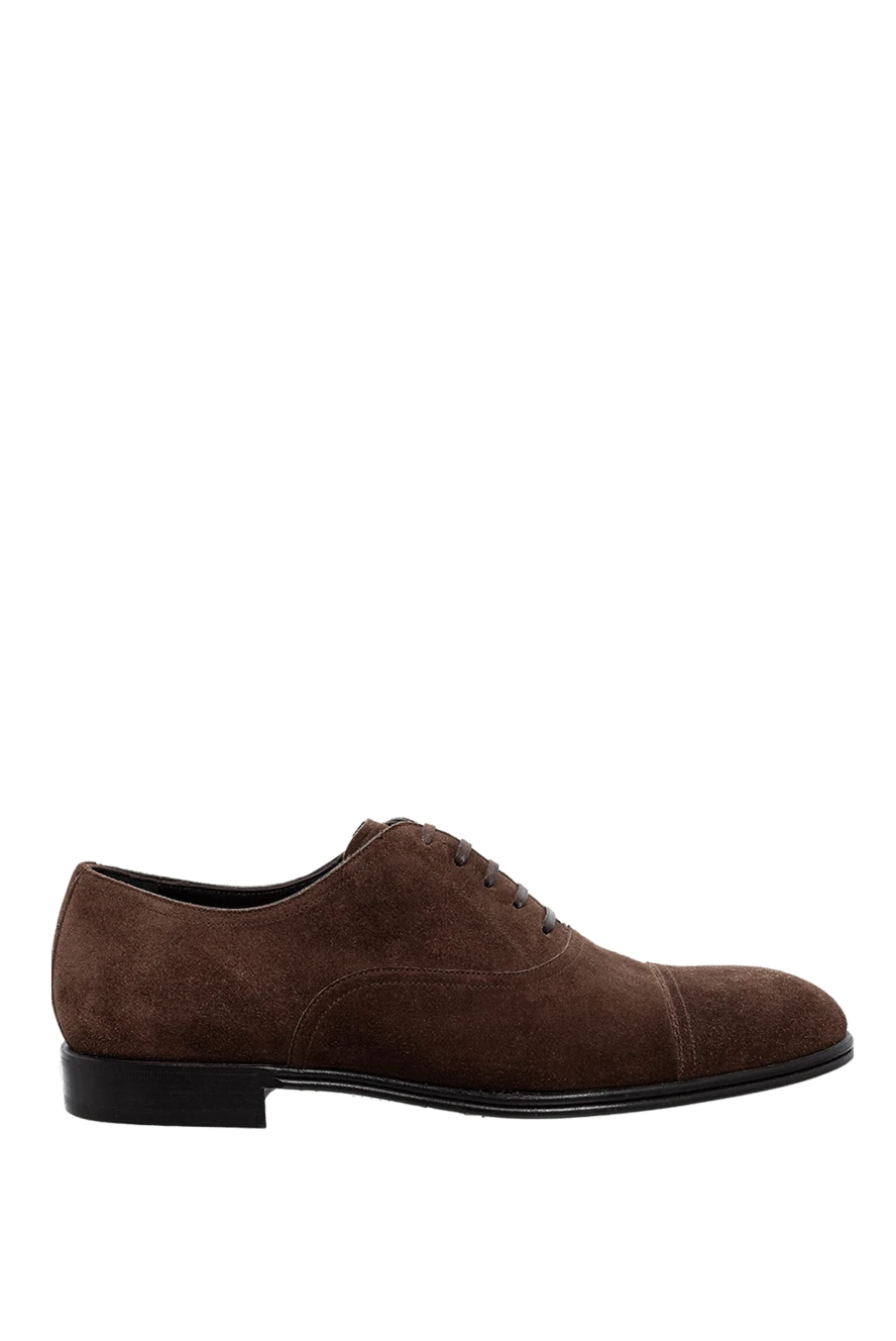 Dolce & Gabbana Туфли мужские из замши коричневые - 100% замша. Шнуровка. Внутренняя отделка: Кожа . Стелька: Кожа. Высота каблука: 2,5см. Другие материалы. Страна производитель: Италия. Уход: специализированная чистка - фото 1