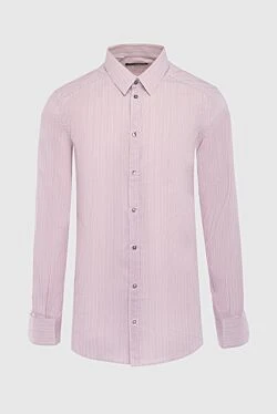Pink cotton shirt for men
