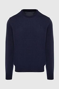 Wool jumper blue for men
