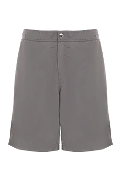 Men's gray polyester beach shorts