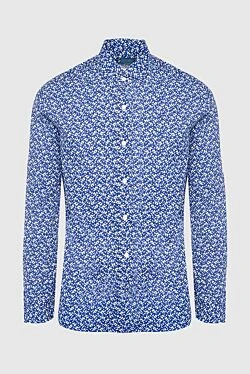 Blue cotton shirt for men