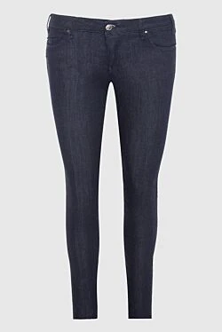 Blue cotton jeans for women