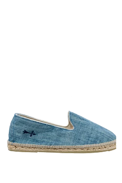 Green canvas espadrilles for men