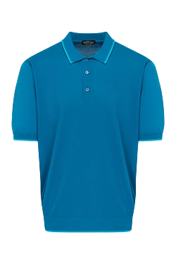 Cotton polo blue for men