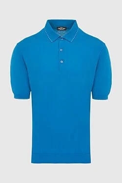 Cotton polo blue for men
