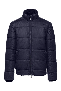 Men's cashmere down jacket blue