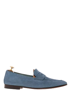 Men's Blue Suede Handmade Loafers