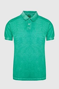 Cotton polo green for men